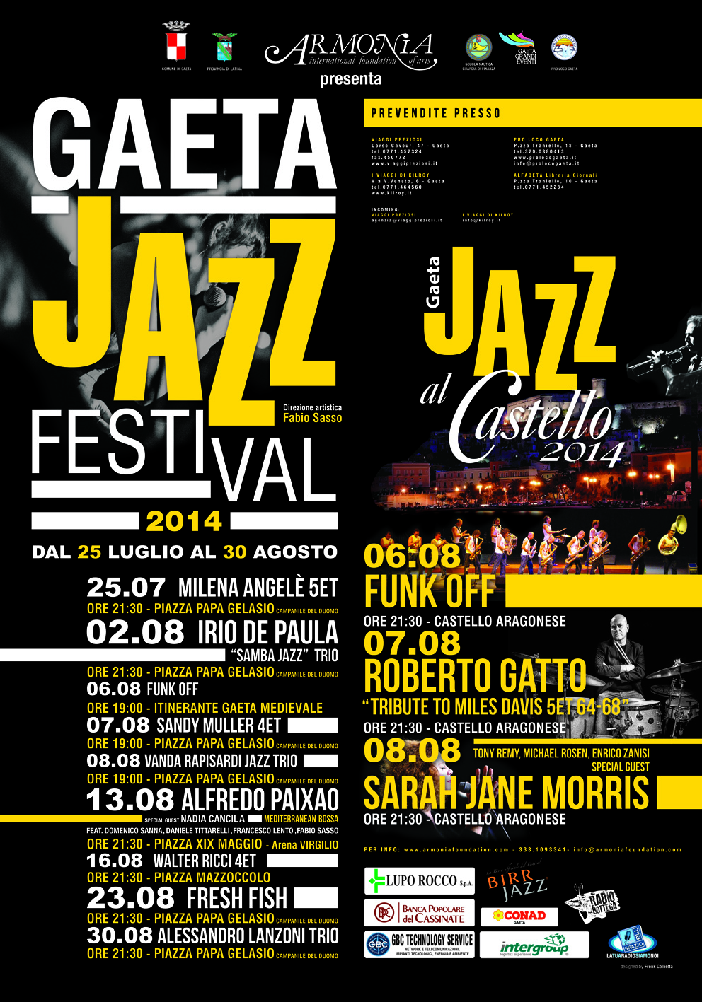 Locandina Gaeta Jazz Festival