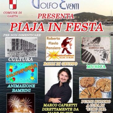 Gaeta: Piaja in Festa  questa sera, Quartiere “la piaja”