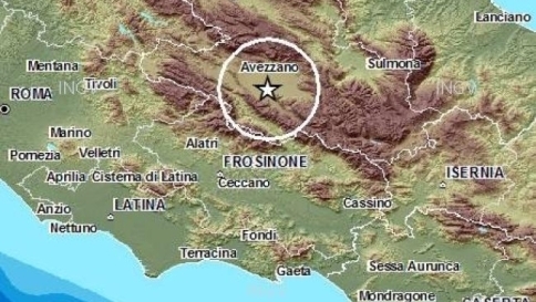 *FLASH* Terremoto di magnitudo 3.9 tra Abruzzo e Lazio