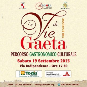 #Eventi: “Le Vie di Gaeta” sagra della Tiella e non solo, si terrà sabato 19 Settembre 2015