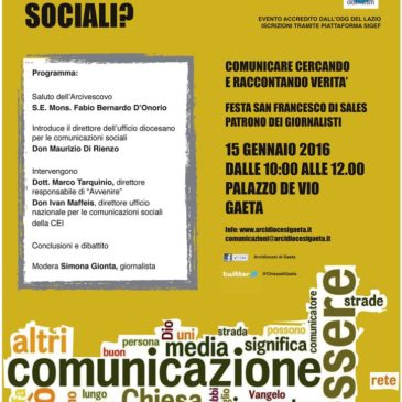 Gaeta: Convegno per giornalisti / “QUALI COMUNICAZIONI SOCIALI”
