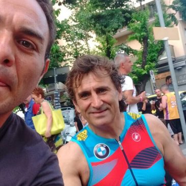 IRONMAN 70.3 Italy 2017: il campione pontino Marciano in competizione con Alex Zanardi
